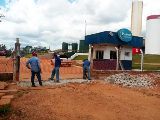 Portaria de recebimento de gado Marfrig